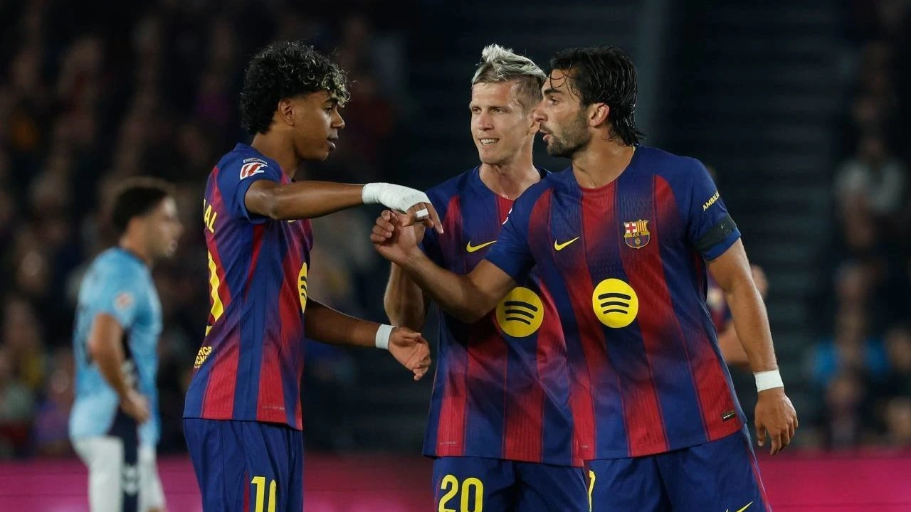 Lamine Yamal, Dani Olmo, Ferran Torres Barcelona